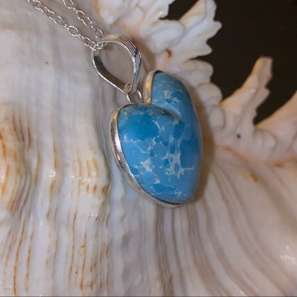 SALE ⭐️ Amazonite heart Pendant - Picture 3 of 7